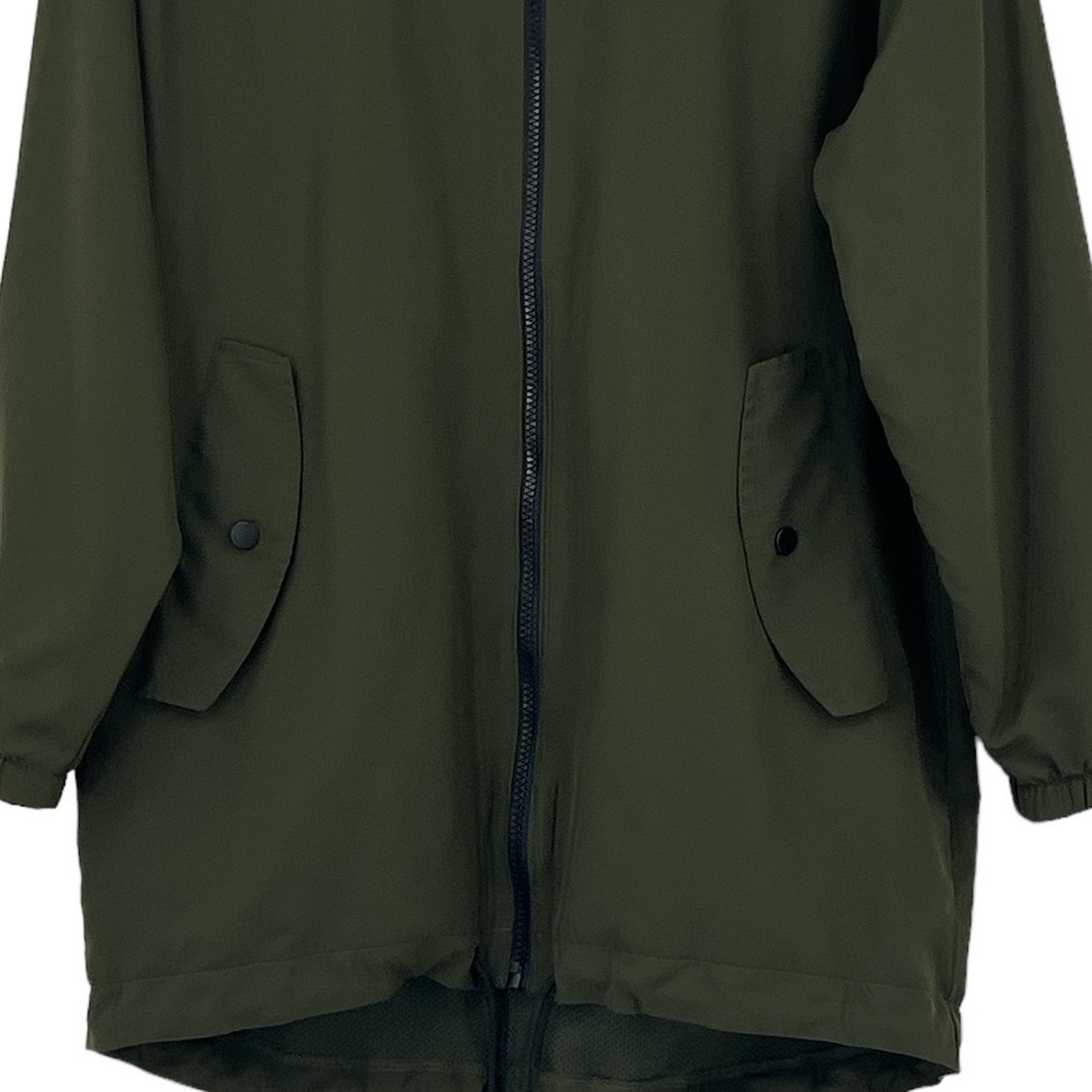 VS PINK Anorak Olive Green Rain Wind Breaker Jacket XS/S Full Zip Hood - Picture 4 of 10